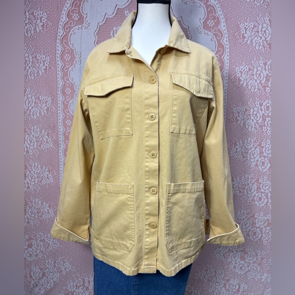 Yellow Utility Jacket | Size M - Picture 1 of 8
